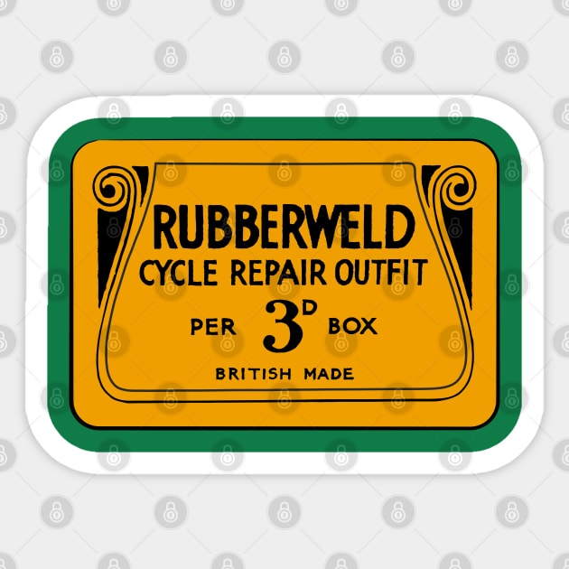 rubberwelt vintage retro puncture repair kit Sticker by goatboyjr